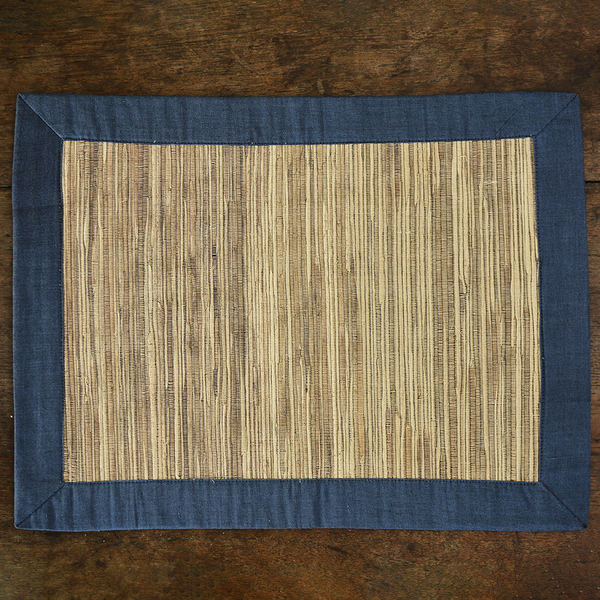 Navy Waterlily Placemat, Set of 4