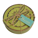 Avocado Dragonfly Coaster set/4