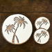 Fall 23 - Wooden Palm Tree Coaster set/4