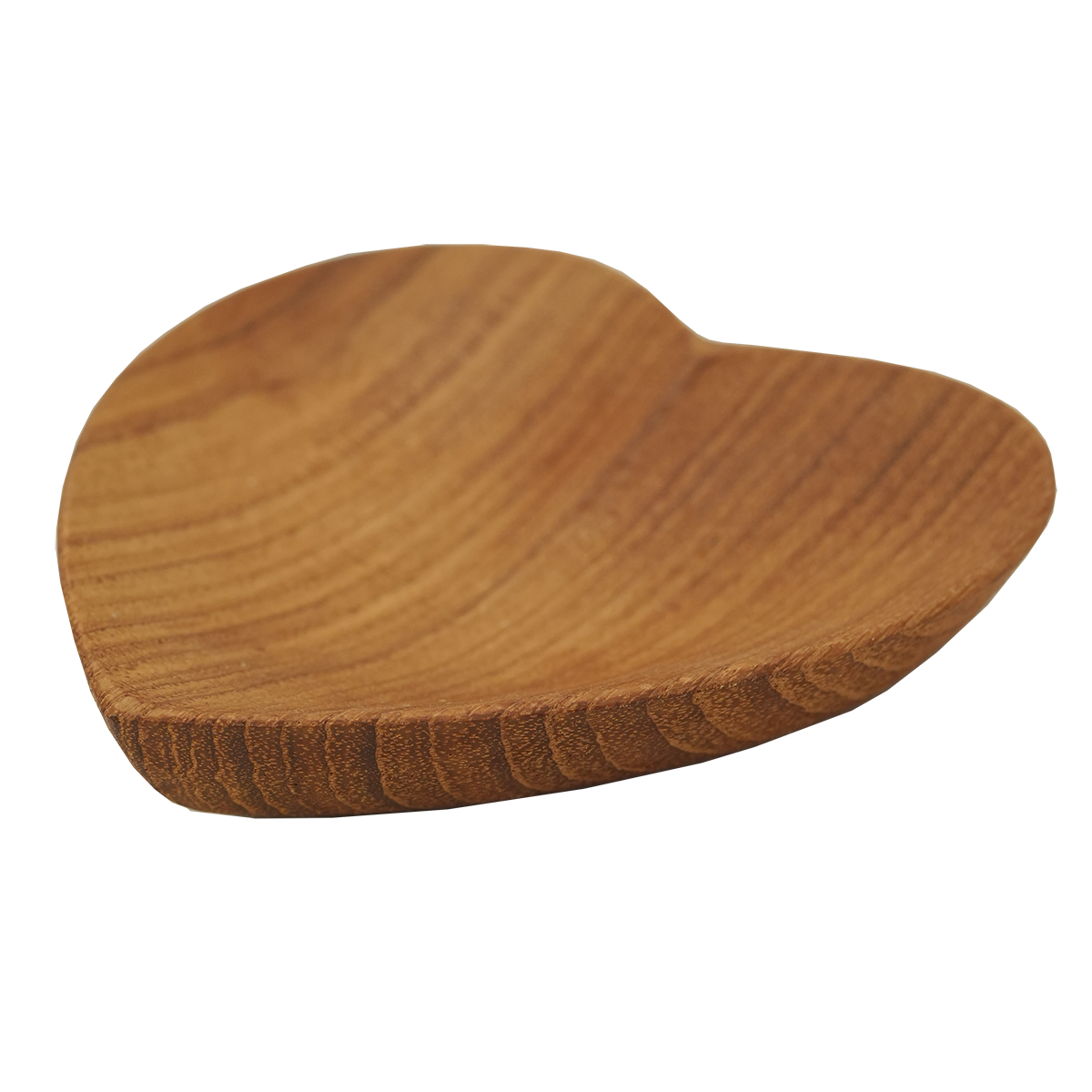 Mangkuk Hati Kayu Jati 