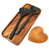 Mangkuk Hati Kayu Jati 