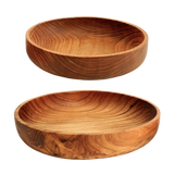 Mangkuk Salad Kayu Jati - tersedia dalam 2 ukuran