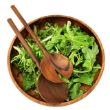 Mangkuk Salad Kayu Jati - tersedia dalam 2 ukuran