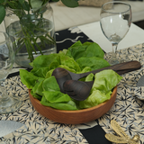 Mangkuk Salad Kayu Jati - tersedia dalam 2 ukuran