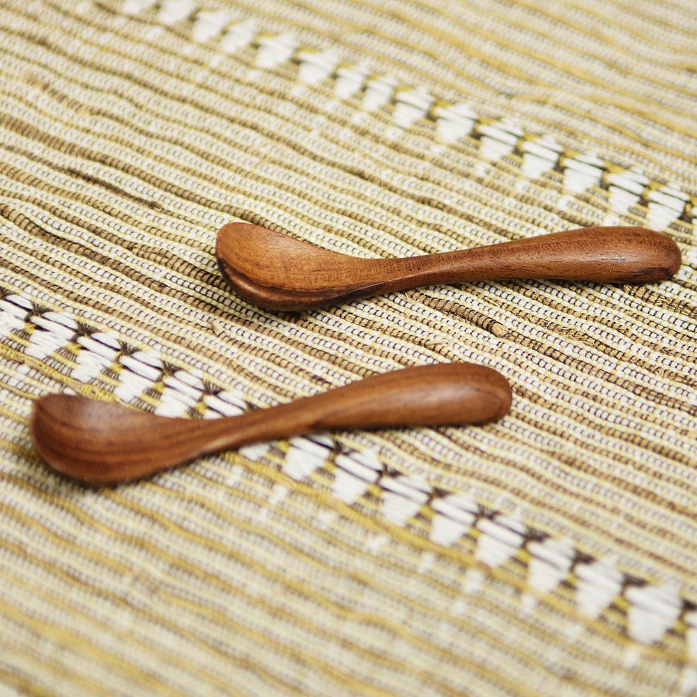 Mini Teak Spoon set/4