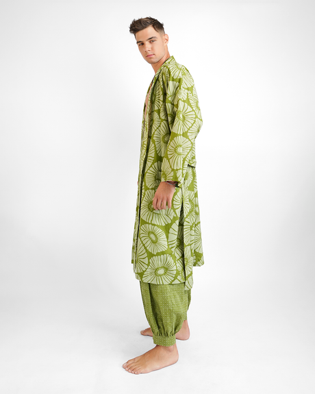 Avocado Organic Cotton Kimono Robe, 3 sizes