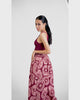 Flowers Claret Organic Cotton Balloon Pants, 3 sizes