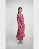 Retro Flowers Claret Kaftan Dress, 1 size