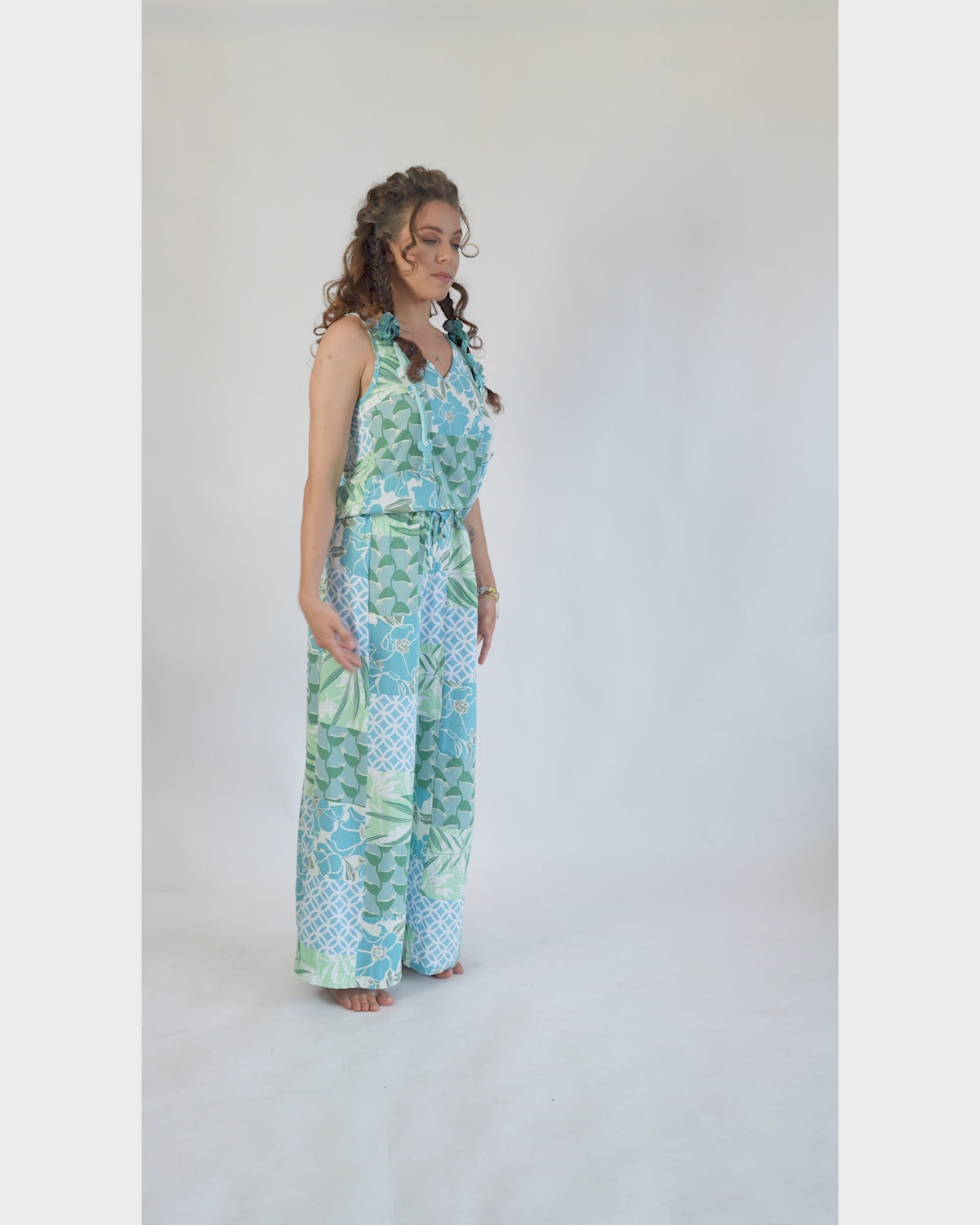 Celana Panjang Piazza Patchwork Keren, 3 ukuran