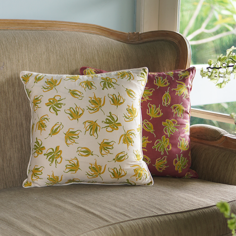 Ylang Ylang Natural Cushion Cover, 45cm - SALE HOMEWARES