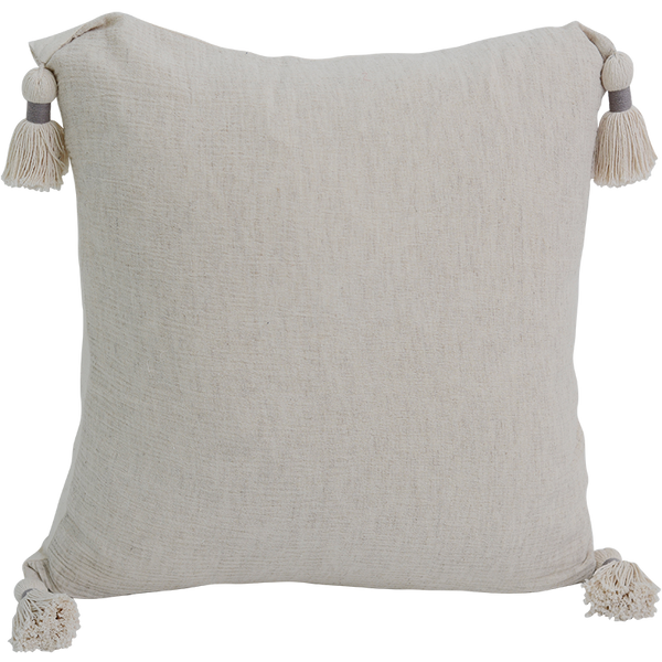 Natural Crinkle Linen Cushion Cover, 50 cm