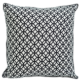 Rings Black & White, Cushion Cover, 50 cm - SALE HOMEWARES