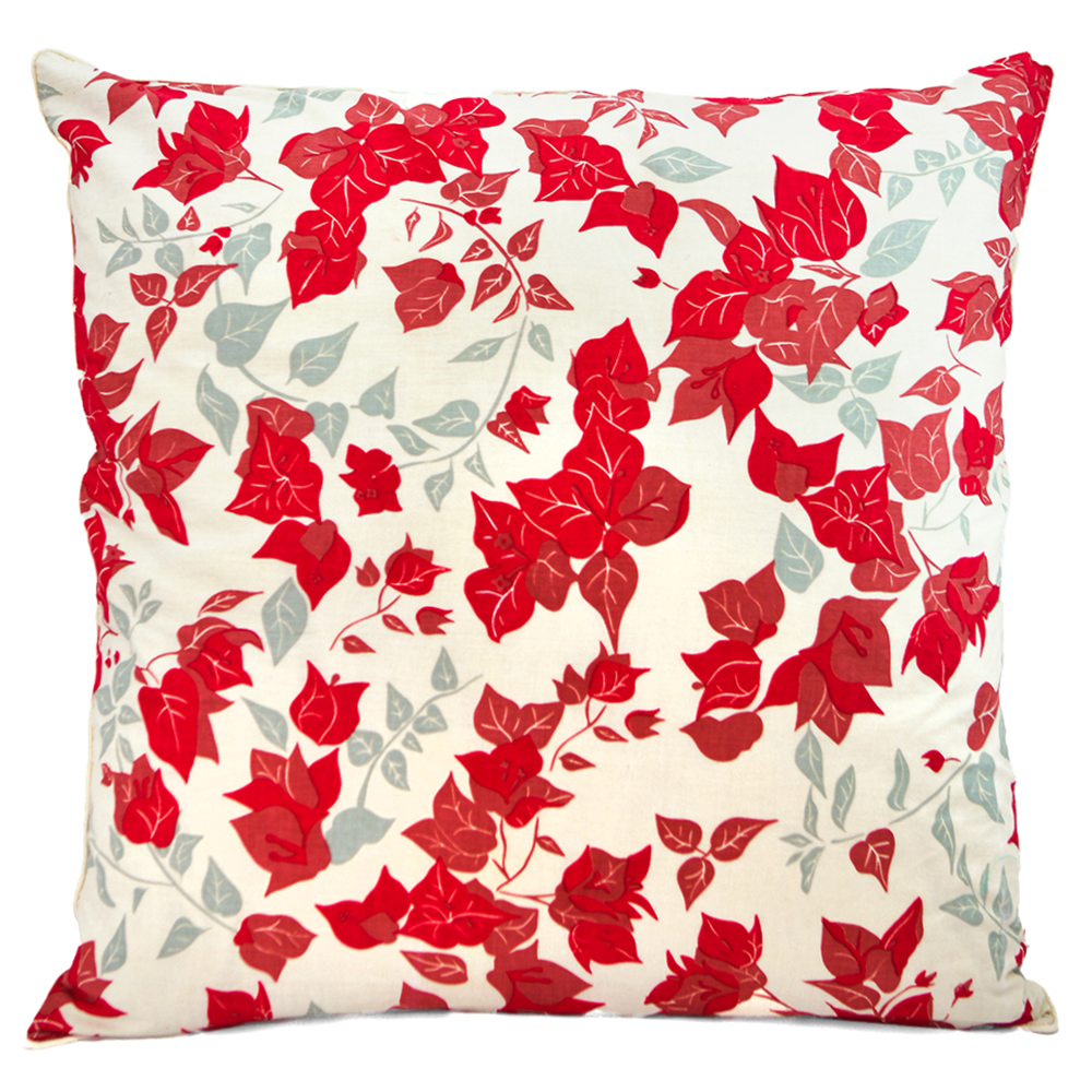 Bougainvillea Red Cushion Cover, 65cm