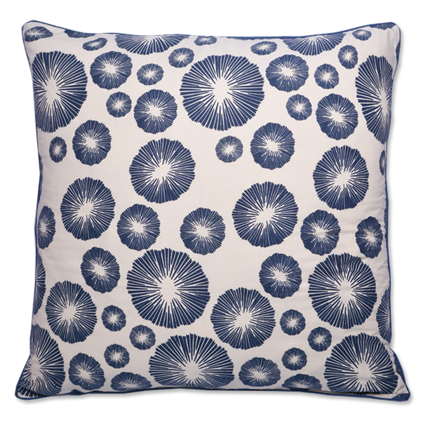 Seaflower Indigo Cushion Cover 65 cm