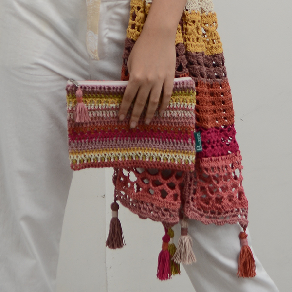 Crochet Clutch Bag Warm