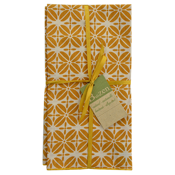 Turmeric Coffee Bean Napkins set of 4