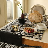 Black & White Cotton Runner Medium (200cm) - SALE HOMEWARES