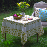 Ylang Ylang Natural Cotton & Linen Tablecloth, 2 sizes - Sale Homewares