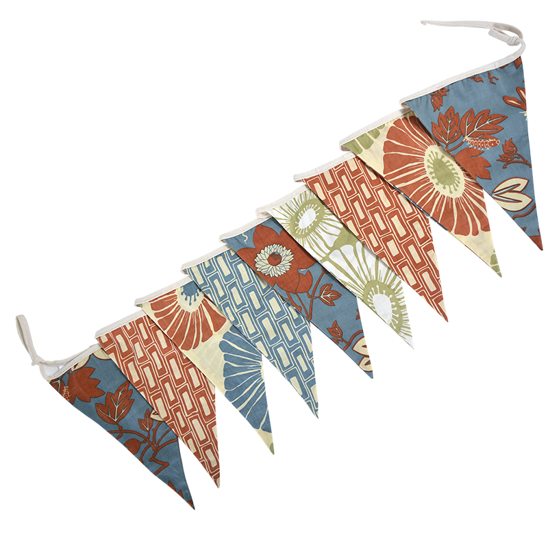 Blue Spice Bunting Flag Banner