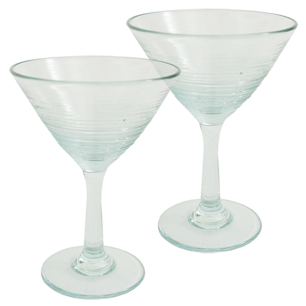 Scrappy Martini Glasses, Set of 4 - SALE HOMEWARES