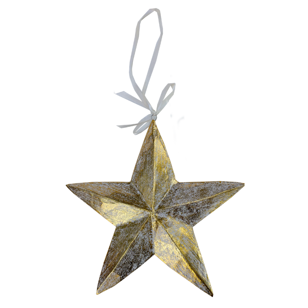 Big Gold Star Ornament