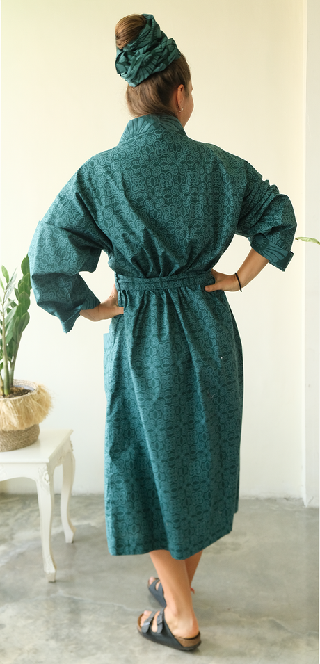 Jubah Kimono Zamrud