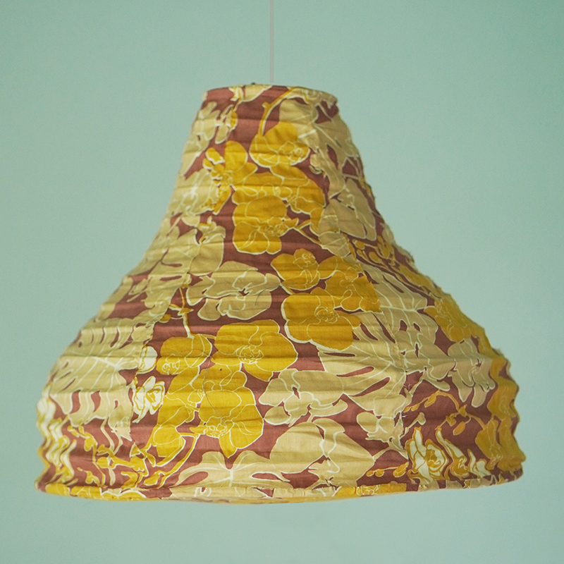 Bell Pedant Orchid Chai Latte Lampshade - SALE HOMEWARES