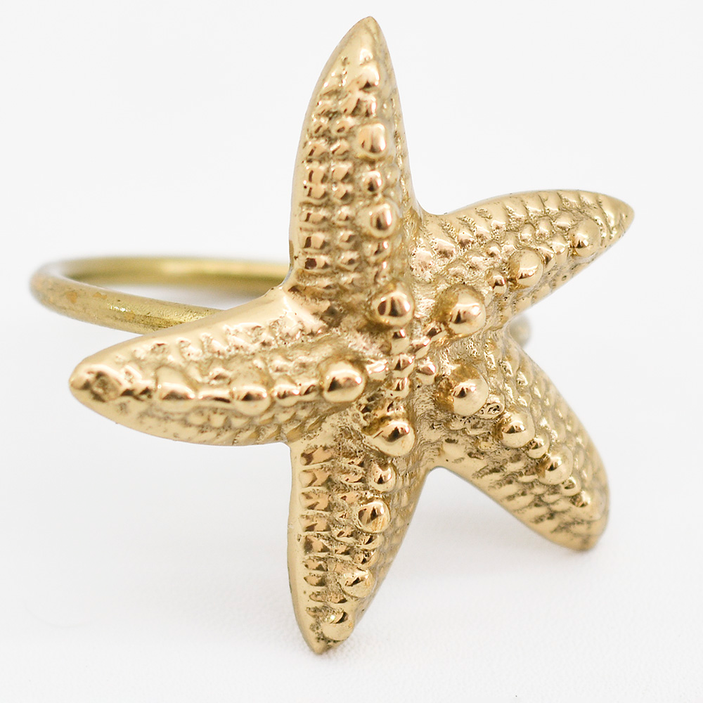 Bronze Starfish Napkin Rings