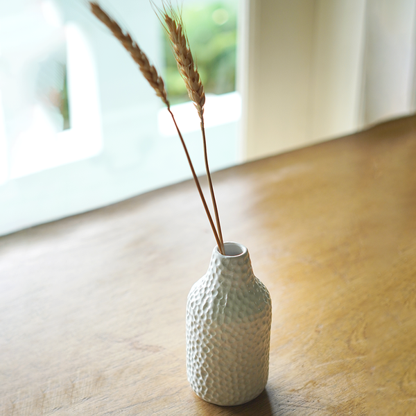 White Ceramic Bud Vase
