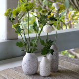 Eggshell Speckled Ceramic Vase, in 2 sizes - SALE HOMEWARES