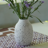 Eggshell Speckled Ceramic Vase, in 2 sizes - SALE HOMEWARES