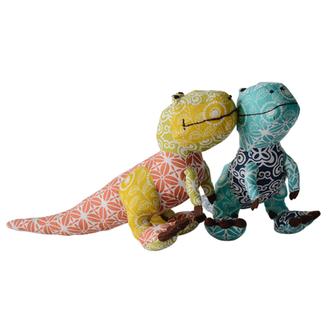 Patchwork Dinosaurus Warna Keren