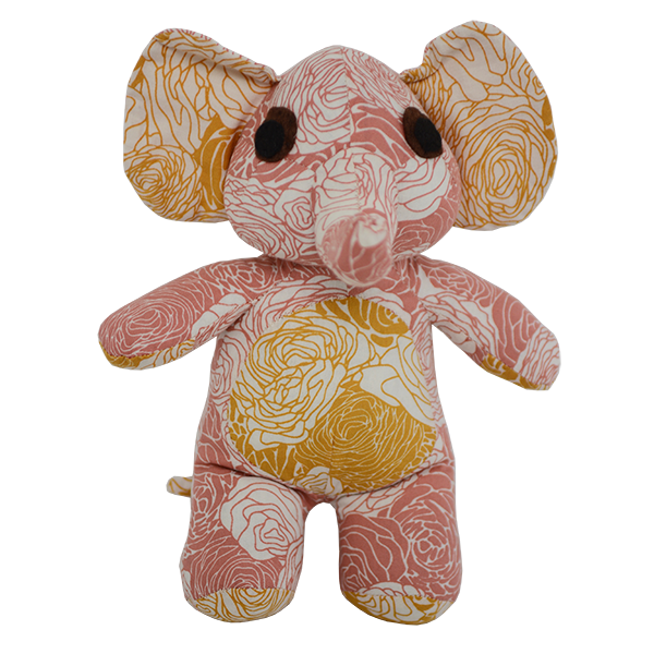 Flowers Warm Patchwork Baby Elephant