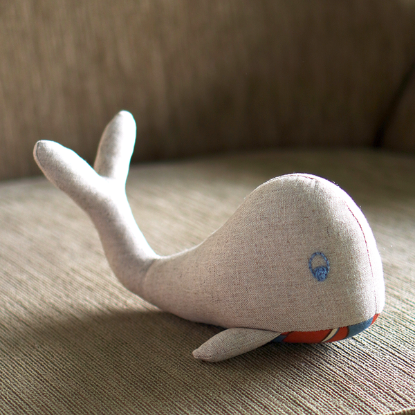 Natural Linen Whale - SALE CLOTHING & KIDS