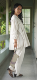 EcoDeluxe Rayon-Linen White Flowy Top, 2 sizes - SALE CLOTHING & KIDS