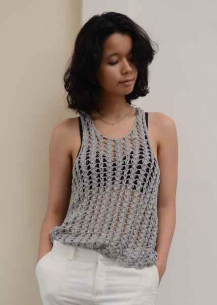 Crochet Lacy Tank, one size - SALE CLOTHING & KIDS