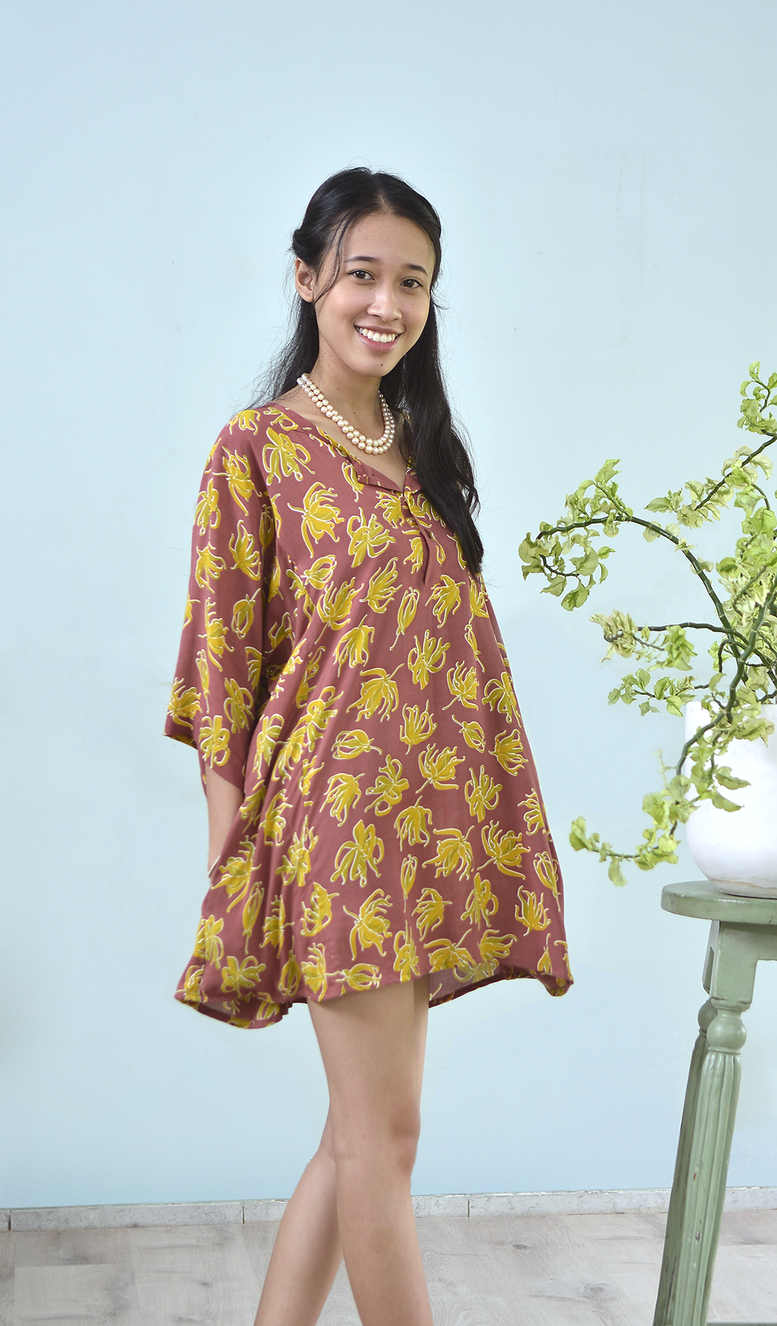 EcoDeluxe Ylang Ylang Mulberry Tunic Top, 1 size - SALE CLOTHING & KIDS