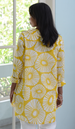 Yellow Retro Flower Voile Shirt, 2 Sizes - SALE CLOTHING & KIDS