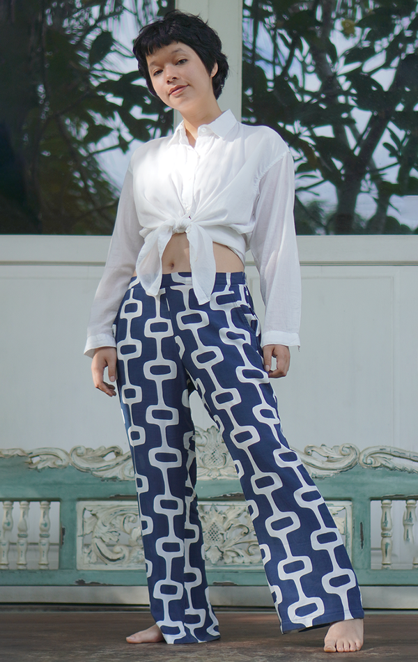 EcoDeluxe Space Indigo Pajama Pants, 3 sizes