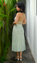 EcoDeluxe Bamboo Blue Flowy Skirt, 2 sizes