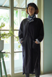 EcoDeluxe Black Calico Lined Duster, S/M - SALE CLOTHING & KIDS