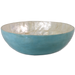 Aqua Capiz Shell Salad Bowl