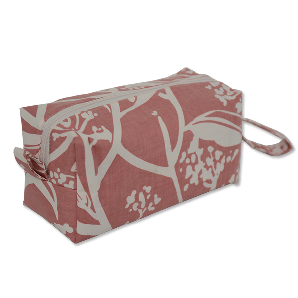 Frangipani Blush Cosmetic Case, Medium