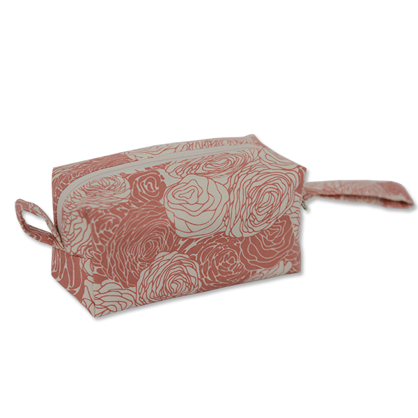 Spring Flowers Blush Cosmetic Case, Small