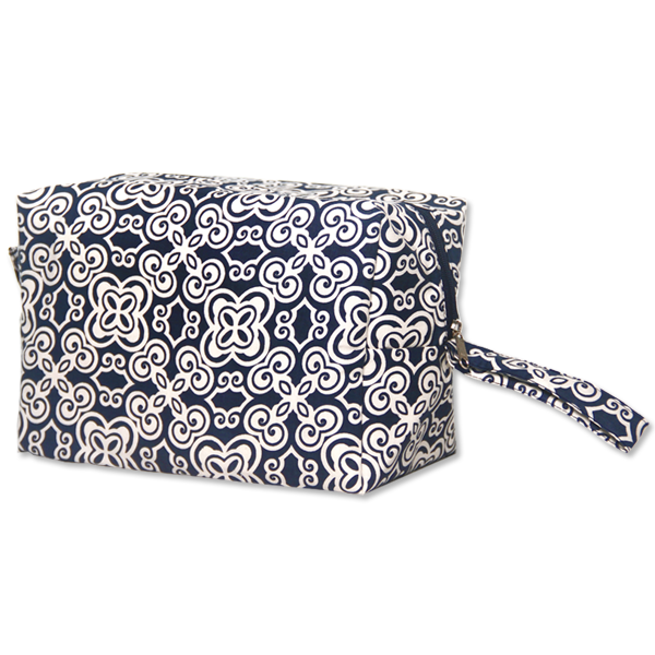 Batik Indigo Cosmetic Case, Large