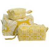 Batik Yellow Cosmetic Case, Medium