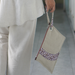 Linen and Mocha Envelope Bag - Sale Homewares