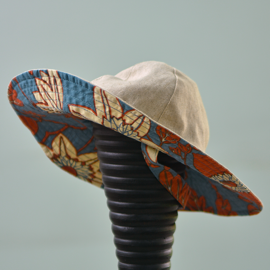 Linen Sun Hat, 2 Sizes - SALE CLOTHING & KIDS