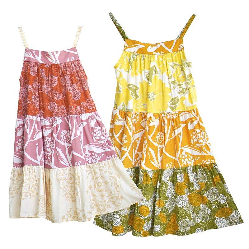 Rayon Scrappy Ruffle Dress, 4 sizes