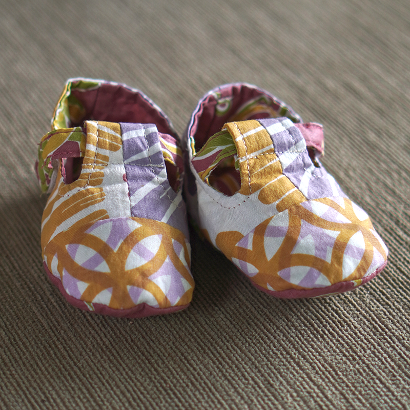 Flowered Baby Booties, 2 Sizes